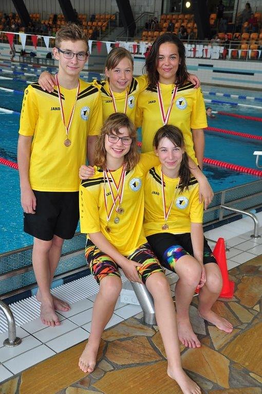 Erst die Generalprobe, dann die K&uuml;r - der Nordh&auml;user Schwimmer-Nachwuchs zeigte starke Leistungen