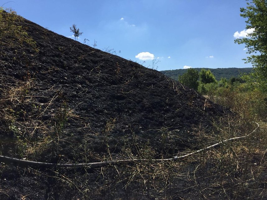 Brand in ehemaliger Kiesgrube