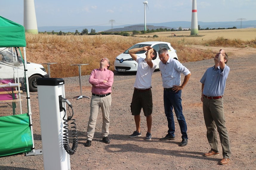 Energie f&uuml;r den Tank - direkt vom Windrad &uuml;ber Nordhausen