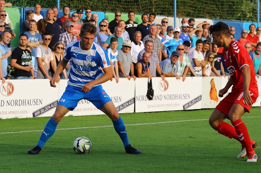 Wacker Nordhausen mit ersten Sieg in einem Heimspiel. 3:0 gegen Meuselwitz im ersten Th&uuml;ringen-Derby der Saison