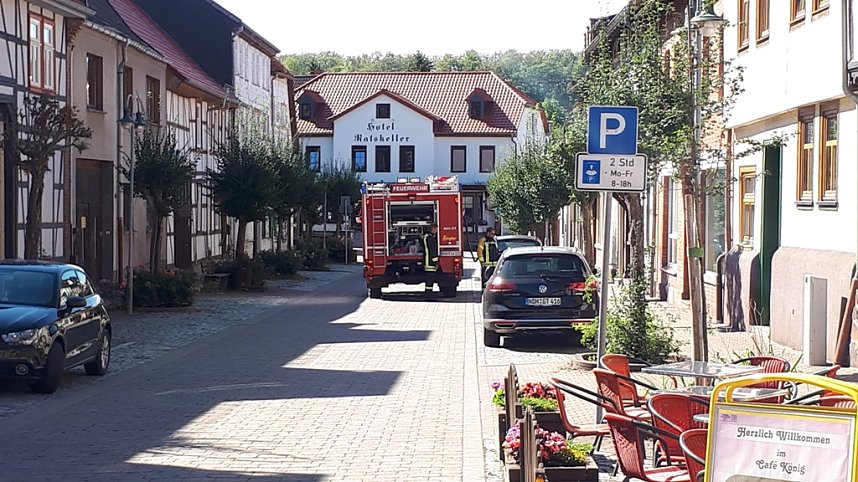 Kameradinnen und Kameraden der Freiwilligen Feuerwehr Neustadt/Osterode bew&auml;sserten erneut B&auml;ume  und Str&auml;ucher
