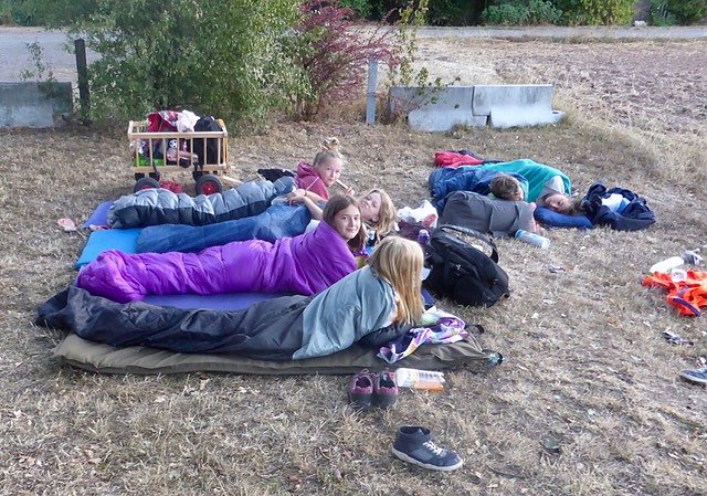 Abenteuer f&uuml;r die "Neuen" der Lessing-Schule - Eine Nacht unter freiem Himmel