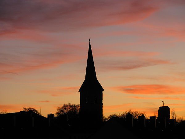 Sonnenuntergang in Nordhausen