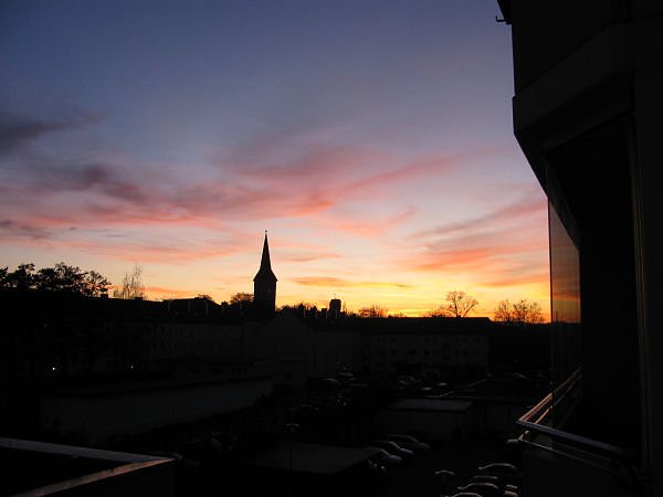 Sonnenuntergang in Nordhausen