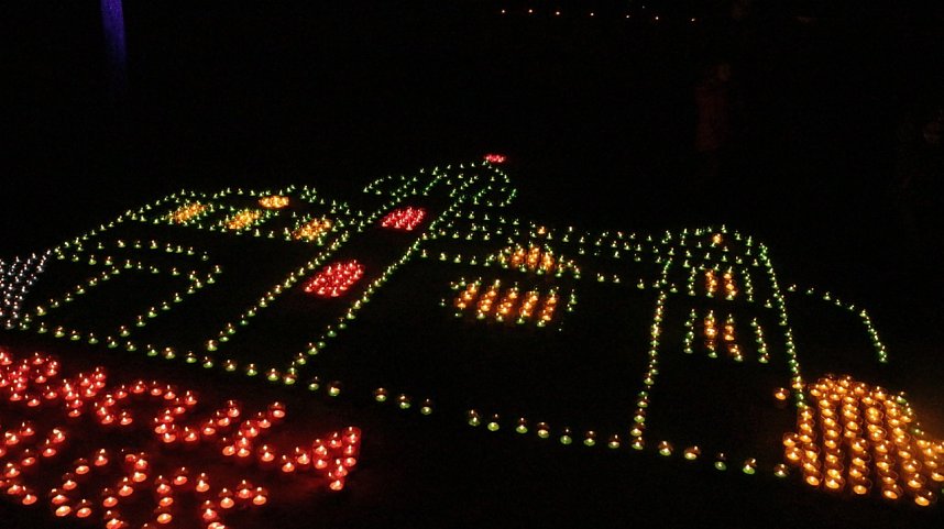 15. Lichterfest auf dem Petersberg