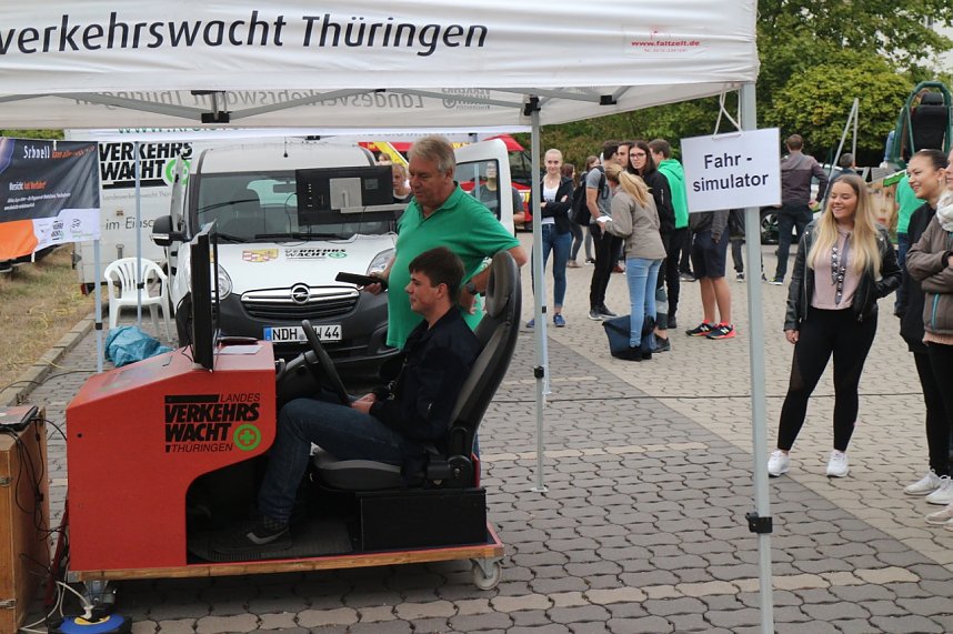 Aktion junge Fahrer am Berufsschulzentrum Nordhausen