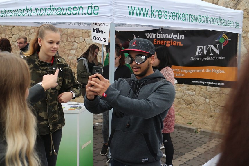 Aktion junge Fahrer am Berufsschulzentrum Nordhausen