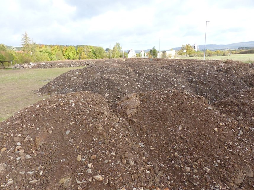 Baustelle zur Erweiterung der Fischzucht Salza