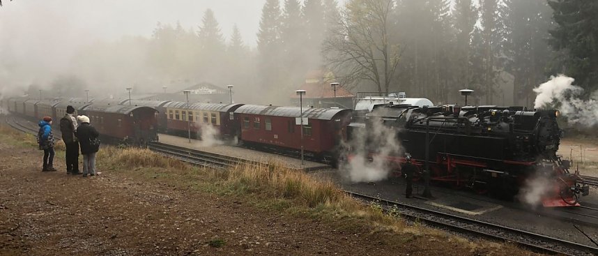 Erster Schnee auf dem Brocken