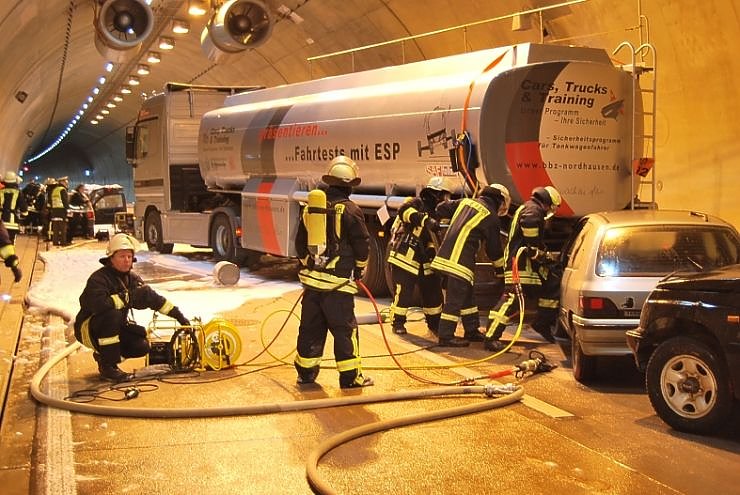 &Uuml;bung auf der Autobahn