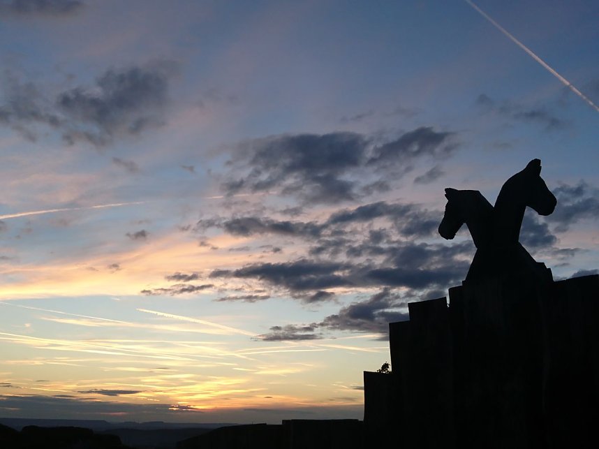 Abendstimmung auf dem Hohnstein