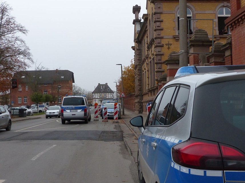 Gro&szlig;einsatz der Polizei