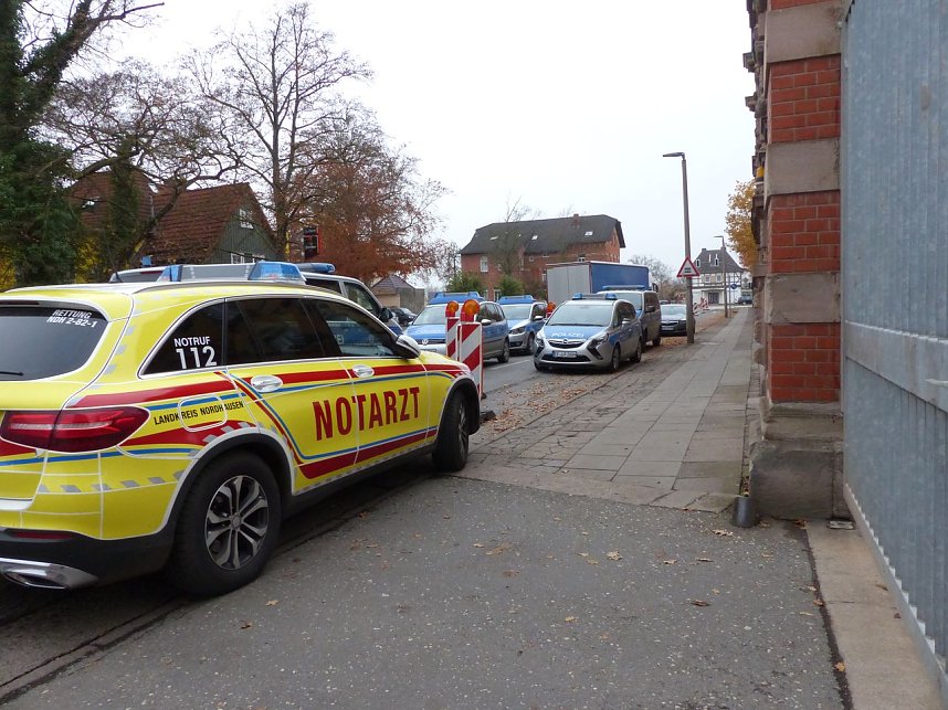 Gro&szlig;einsatz der Polizei