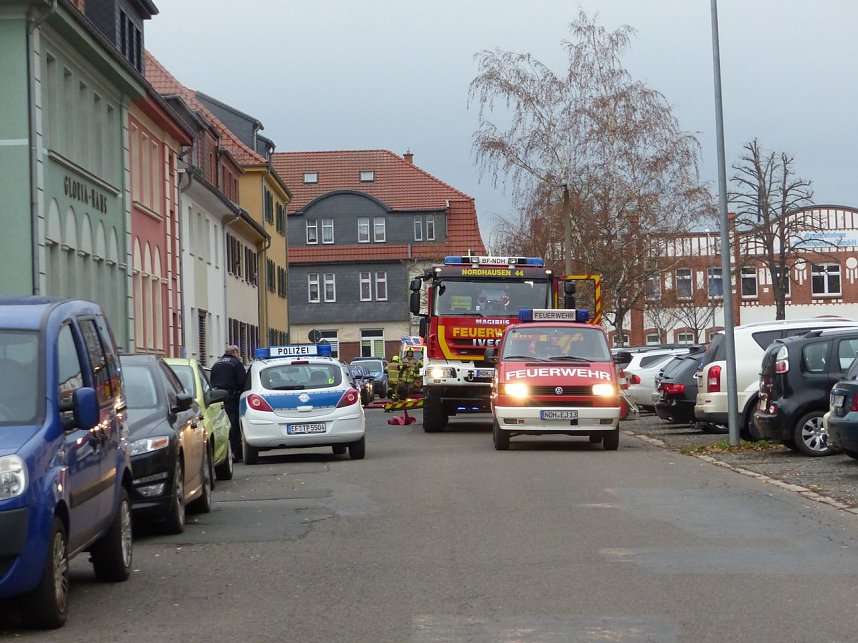 Einsatz in der Justus-Jonas-Stra&szlig;e