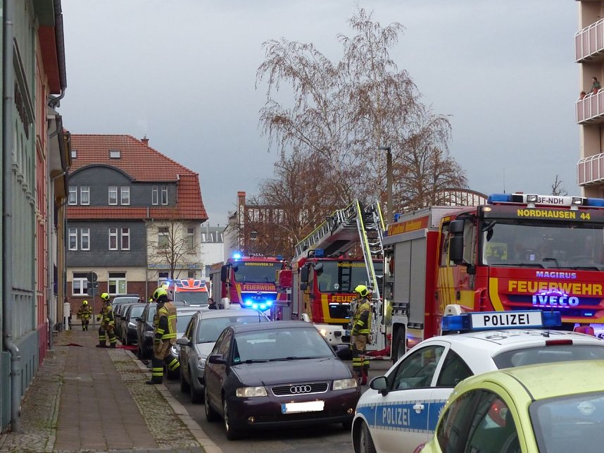 Einsatz in der Justus-Jonas-Stra&szlig;e