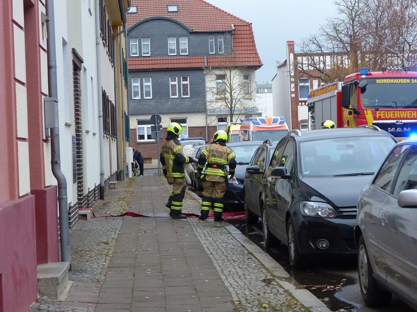 Einsatz in der Justus-Jonas-Stra&szlig;e