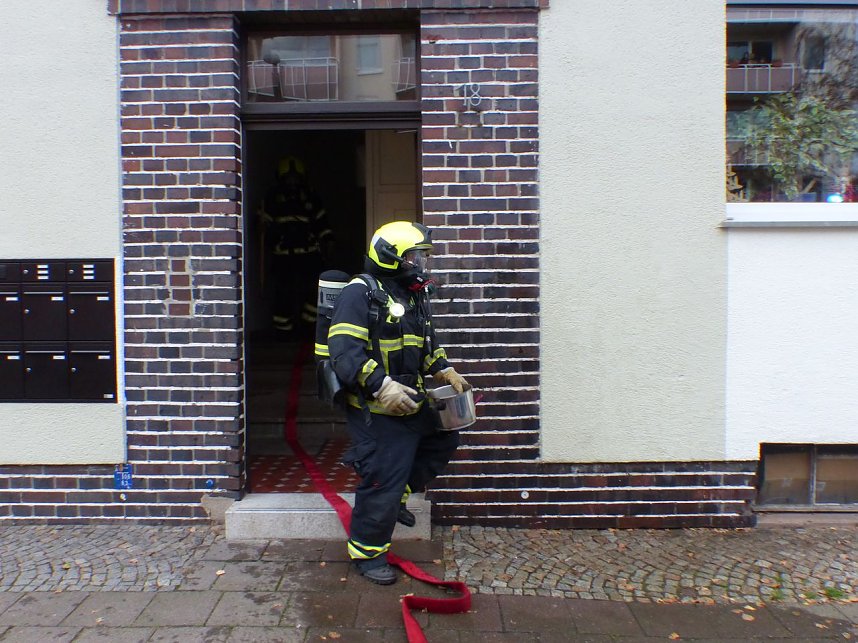 Einsatz in der Justus-Jonas-Stra&szlig;e