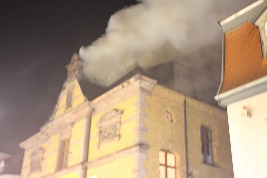 Dachstuhlbrand in Sondershausen