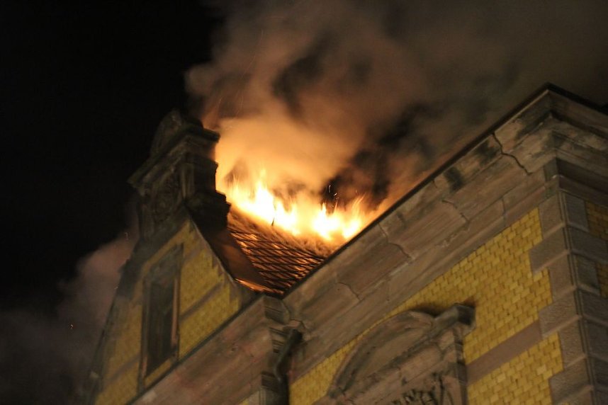 Dachstuhlbrand in Sondershausen