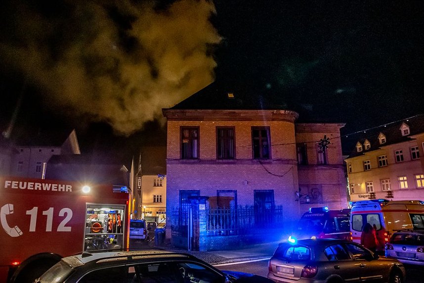 Dachstuhlbrand in Sondershausen