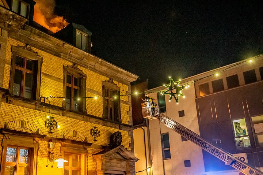 Dachstuhlbrand in Sondershausen