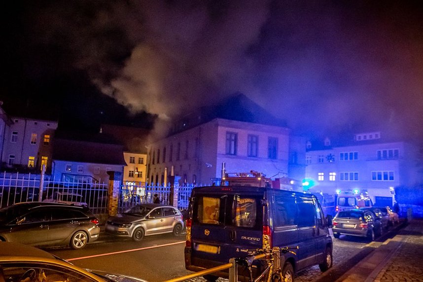 Dachstuhlbrand in Sondershausen