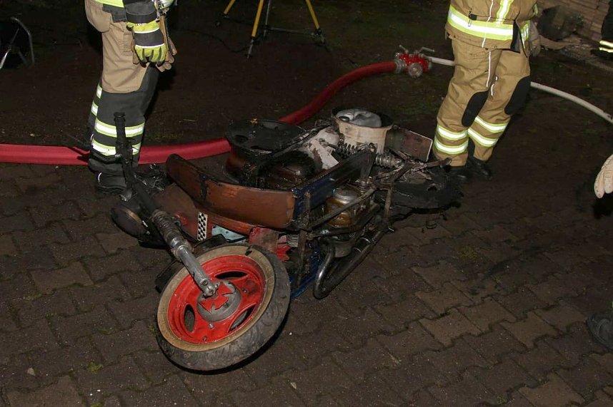 Brand in der K&auml;the-Kollwitz-Stra&szlig;e