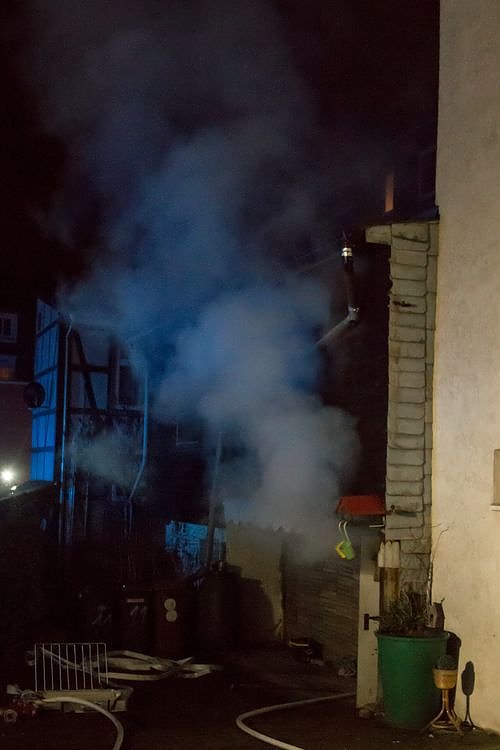 Brand in der K&auml;the-Kollwitz-Stra&szlig;e