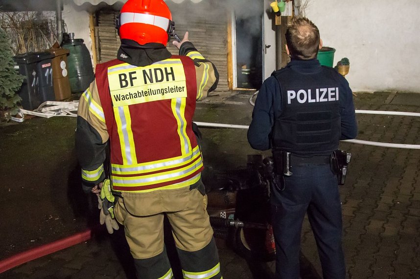 Brand in der K&auml;the-Kollwitz-Stra&szlig;e
