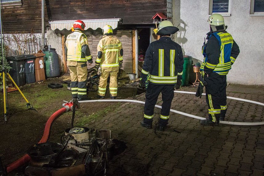 Brand in der K&auml;the-Kollwitz-Stra&szlig;e