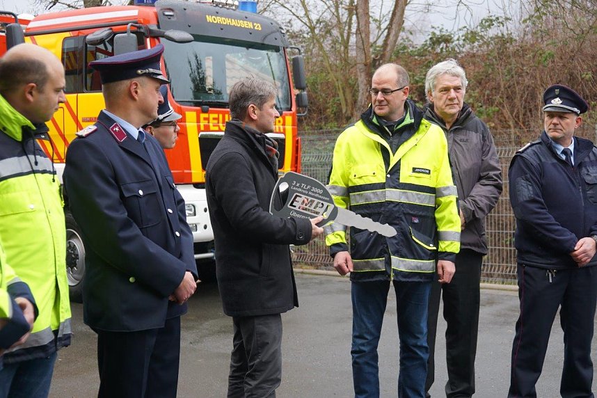 Fahrzeug&uuml;bergabe in Ellrich