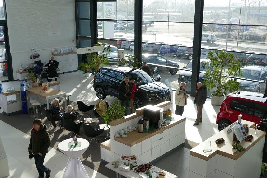 Sonnige Aussichten beim Skoda-Buffet