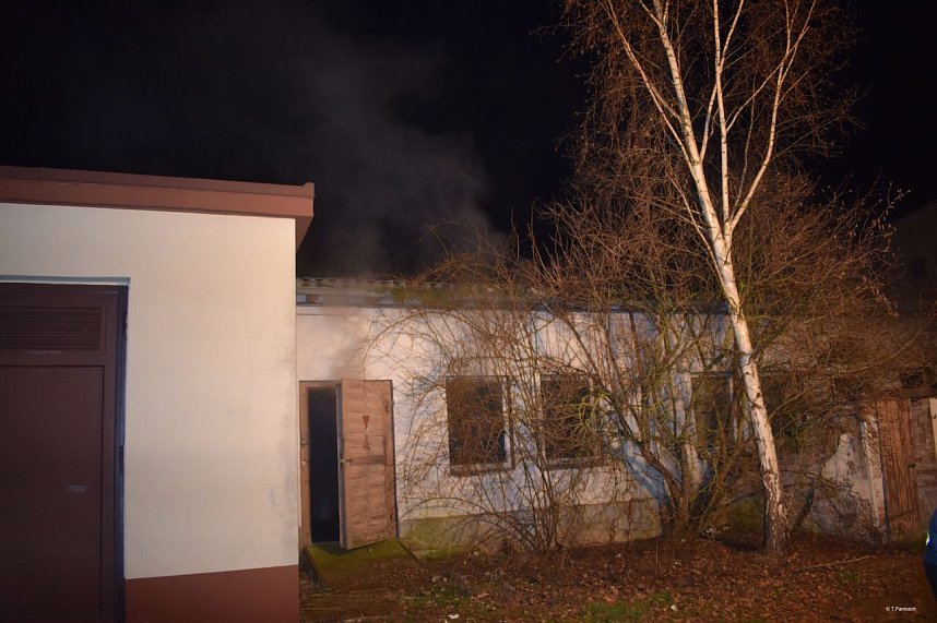 Schuppenbrand in der Bochumer Stra&szlig;e