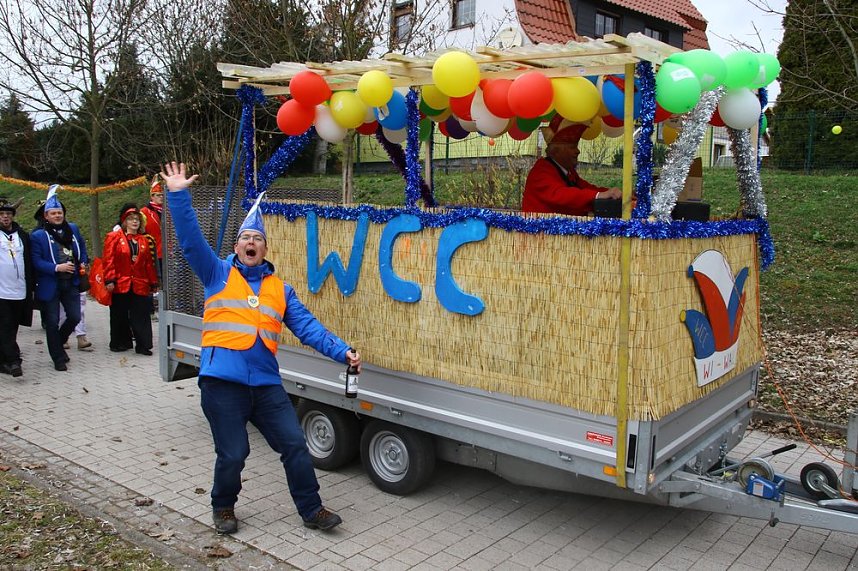 Festumzug zum 50. Jubil&auml;um in Wollersleben