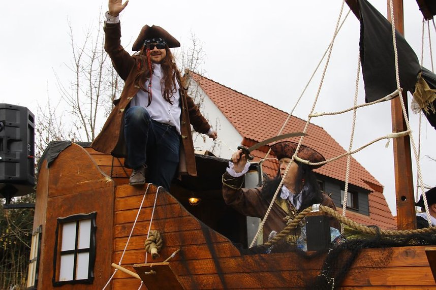 Festumzug zum 50. Jubil&auml;um in Wollersleben