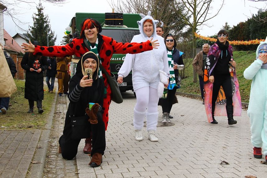 Festumzug zum 50. Jubil&auml;um in Wollersleben