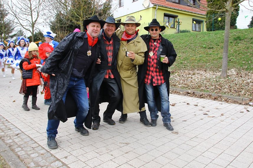 Festumzug zum 50. Jubil&auml;um in Wollersleben