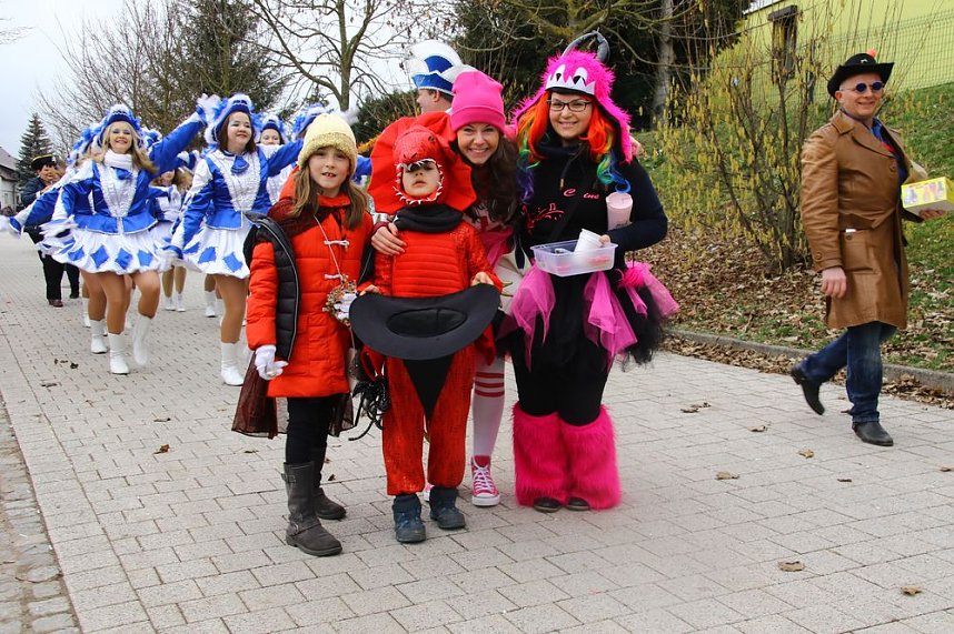 Festumzug zum 50. Jubil&auml;um in Wollersleben