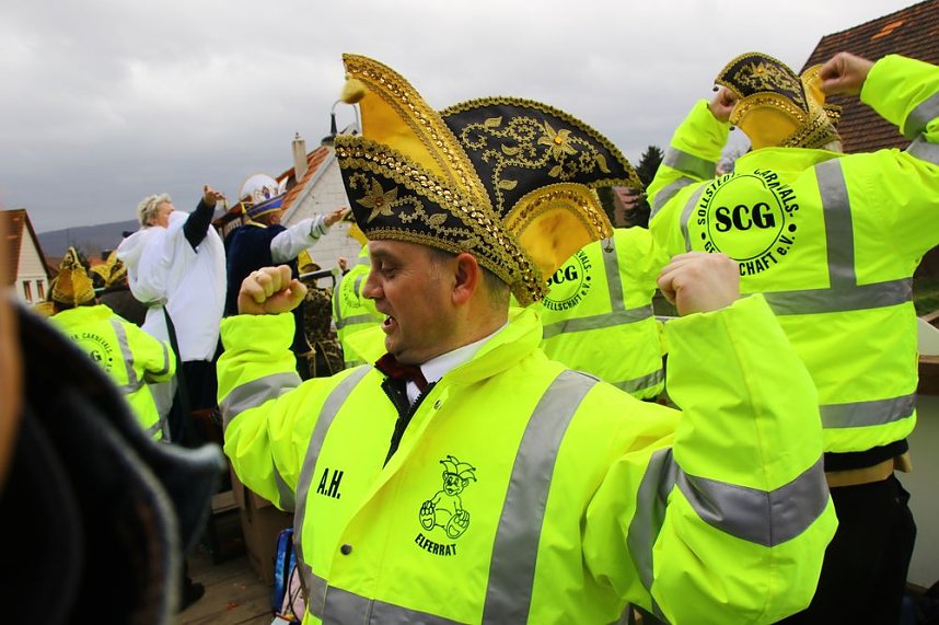 Festumzug zum 50. Jubil&auml;um in Wollersleben