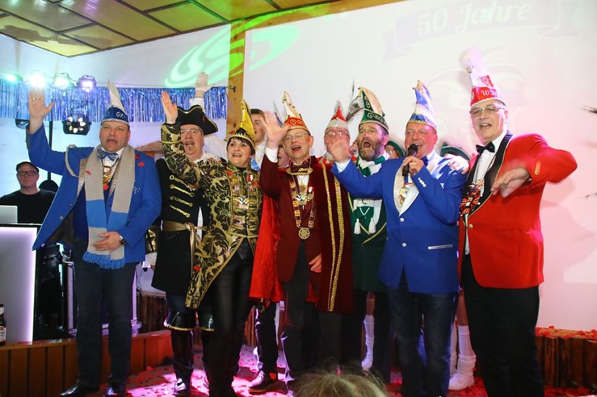 Festumzug zum 50. Jubil&auml;um in Wollersleben