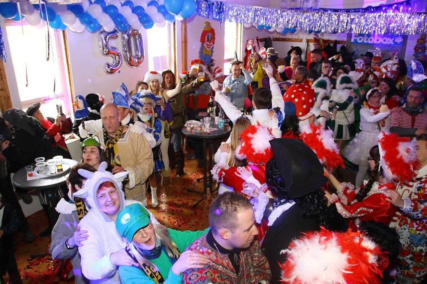 Festumzug zum 50. Jubil&auml;um in Wollersleben