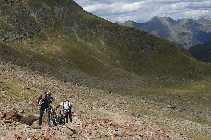Aufstieg zur Schneebergscharte.