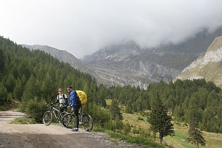 Blick in Richtung Lazins Alm und Stettiner H&uuml;tte.