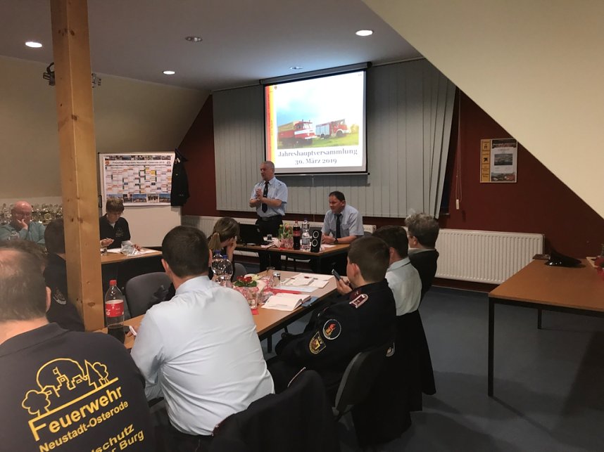 Hauptversammlung der Neust&auml;dter Feuerwehr