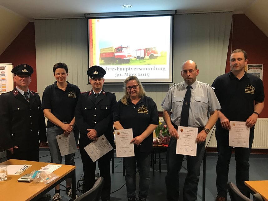 Hauptversammlung der Neust&auml;dter Feuerwehr