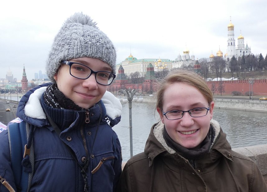 Beim Bundesfinale im Russisch-Wettbewerb belegten Vivien und Sophie den dritten Platz - als Belohnung ging es jetzt nach Russland