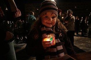 Das Licht vor dem Rathaus