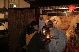 Das Licht vor dem Rathaus