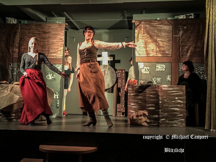 Die Probe auf der Studiob&uuml;hne