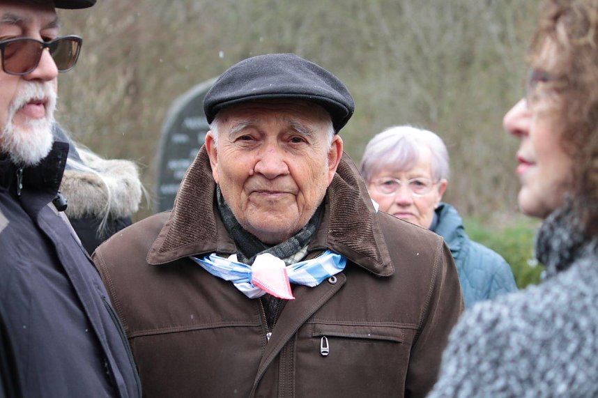 Gedenkveranstaltung auf dem einstigen Appellplatz des Au&szlig;enlagers Ellrich-Juliush&uuml;tte.